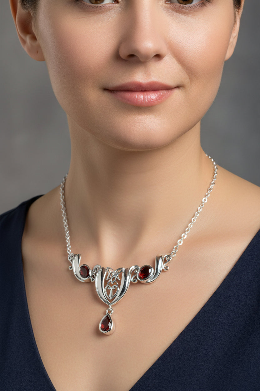 Celtic Flower of Life Necklace in Sterling Silver