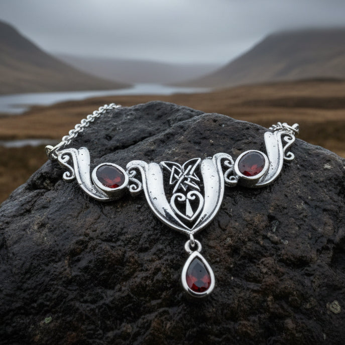 Celtic Flower of Life Necklace in Sterling Silver