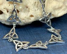 Load image into Gallery viewer, Trinity Knot Bracelet, Celtic Jewelry, Irish Jewelry, Norse Jewelry, Bridal Jewelry, Anniversary Gift, Celtic Knot Jewelry, Scotland Gift
