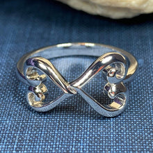 Load image into Gallery viewer, Celtic Infinite Love Heart Ring
