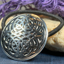 Load image into Gallery viewer, Celtic Knot Ponytail Holder, Celtic Jewelry, Norse Jewelry, Celtic Hair Clip, Viking Jewelry, Graduation Gift, Retirement Gift, Mom Gift
