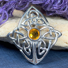Load image into Gallery viewer, Amber Alyssa Celtic Knot Brooch 04

