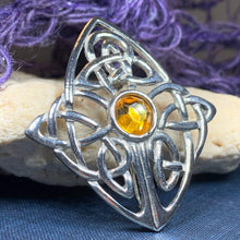 Load image into Gallery viewer, Amber Alyssa Celtic Knot Brooch 08
