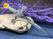 Load image into Gallery viewer, Alexander Thistle Sword Kilt Pin
