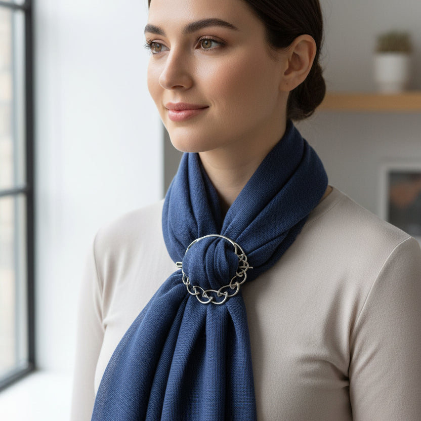 Celtic Knot Scarf Ring, Scotland Jewelry, Norse Jewelry, Ireland Jewelry, Celtic Jewelry, Mom Gift, Wife Gift, Sister Gift, Friendship Gift
