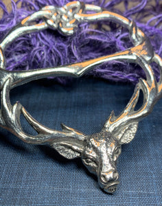 Woodland Stag Scarf Ring