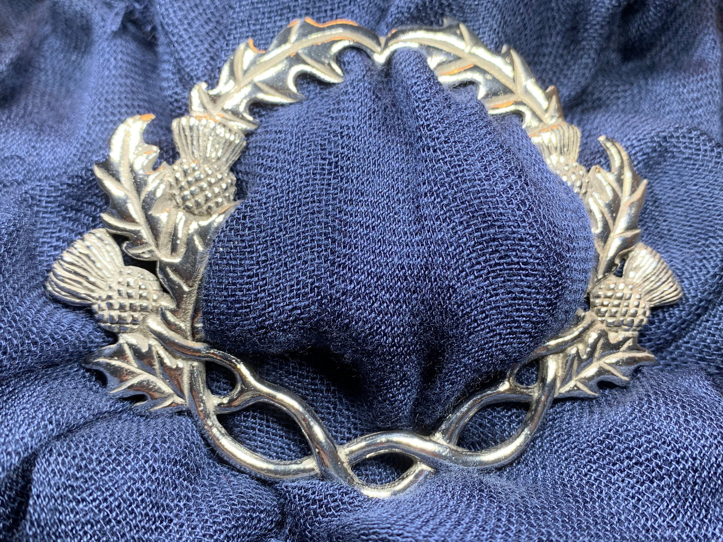Thistle Scarf Ring, Scotland Jewelry, Celtic Jewelry, Nature Jewelry, Outlander Gift, Mom Gift, Wife Gift, Sister Gift, Friendship Gift