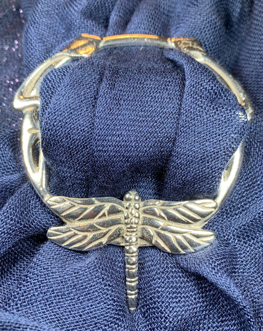 Dragonfly Scarf Ring, Scotland Jewelry, Celtic Jewelry, Nature Jewelry, Outlander Gift, Mom Gift, Wife Gift, Sister Gift, Friendship Gift