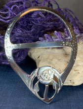 Load image into Gallery viewer, Celtic Mackintosh Rose Scarf Ring
