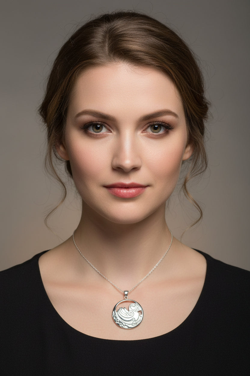 Celtic Puffin Necklace - Handmade in Scotland — view 8