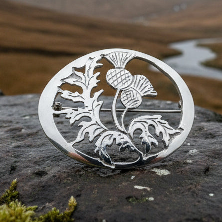 Oban Thistle Brooch - Handmade in Scotland — view 3