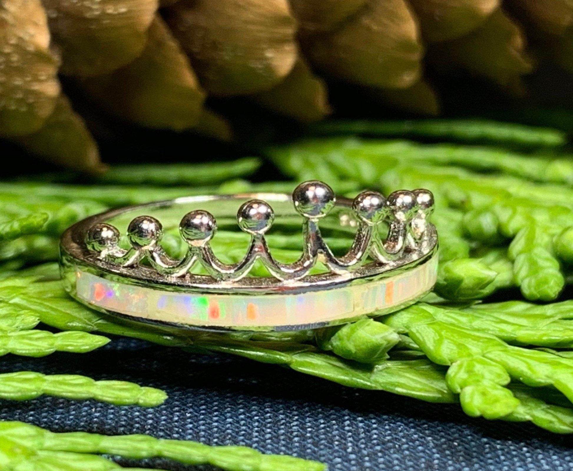 Ethney Opal Crown Ring — view 3