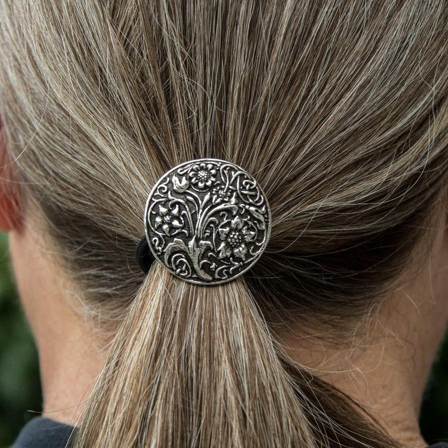 Celtic Flowers Ponytail Holder