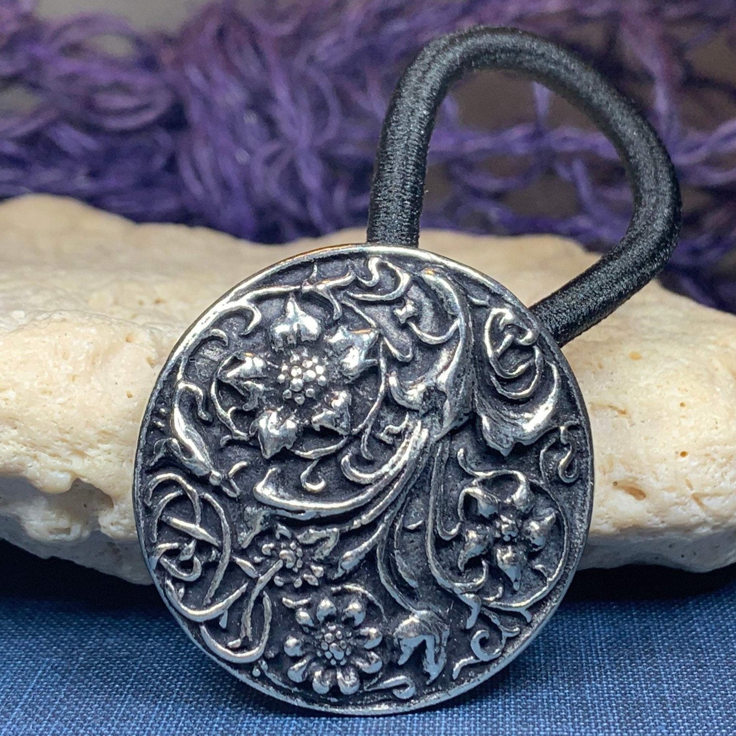 Celtic Flowers Ponytail Holder — view 7