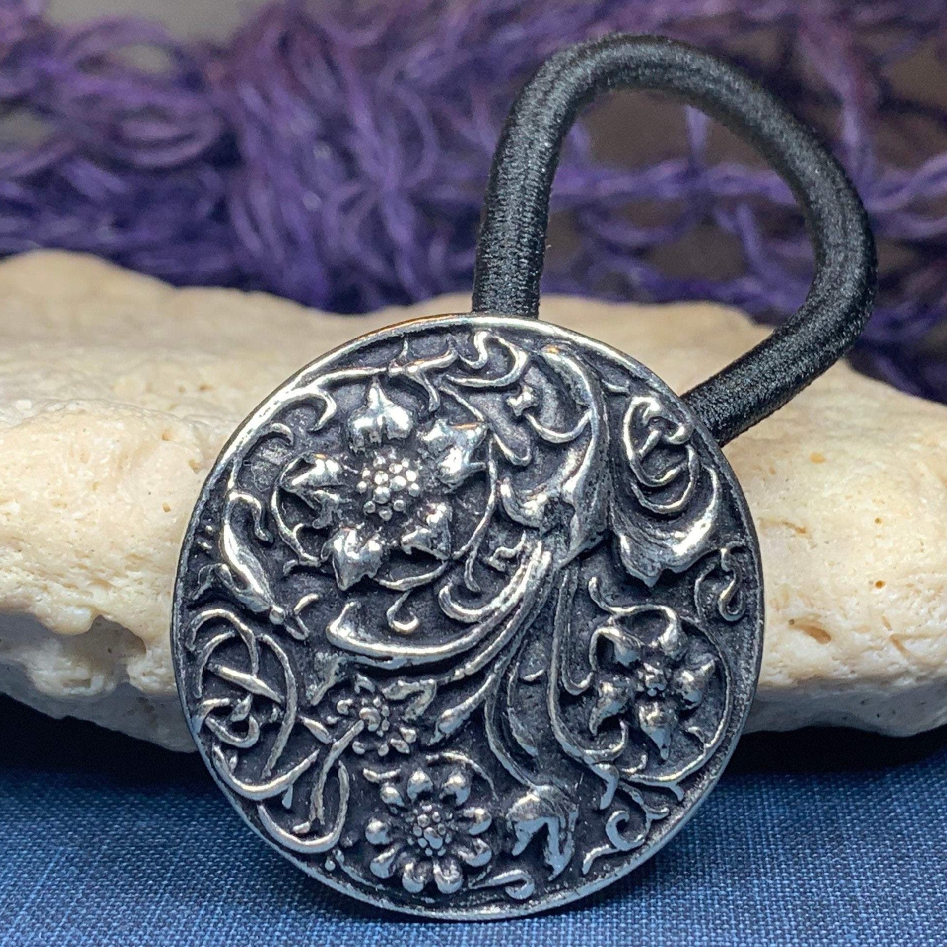 Celtic Flowers Ponytail Holder — view 7