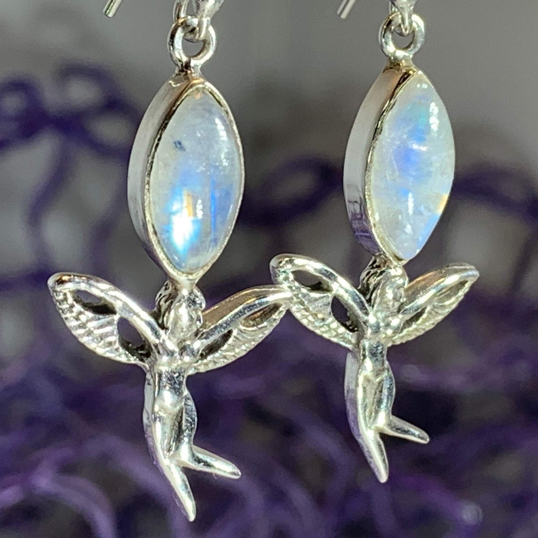 Celtic Moonstone Fairy Earrings