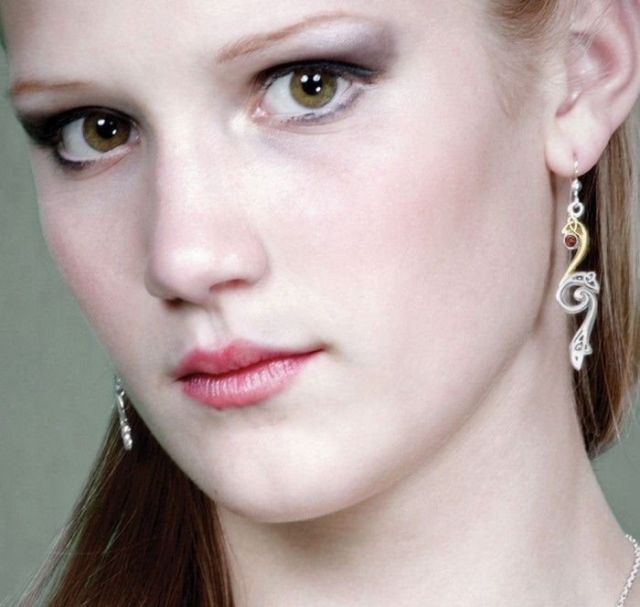 Graceful Celtic Trinity Knot Earrings in Sterling Silver — view 6