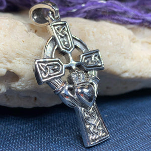 Galway Claddagh Cross Necklace