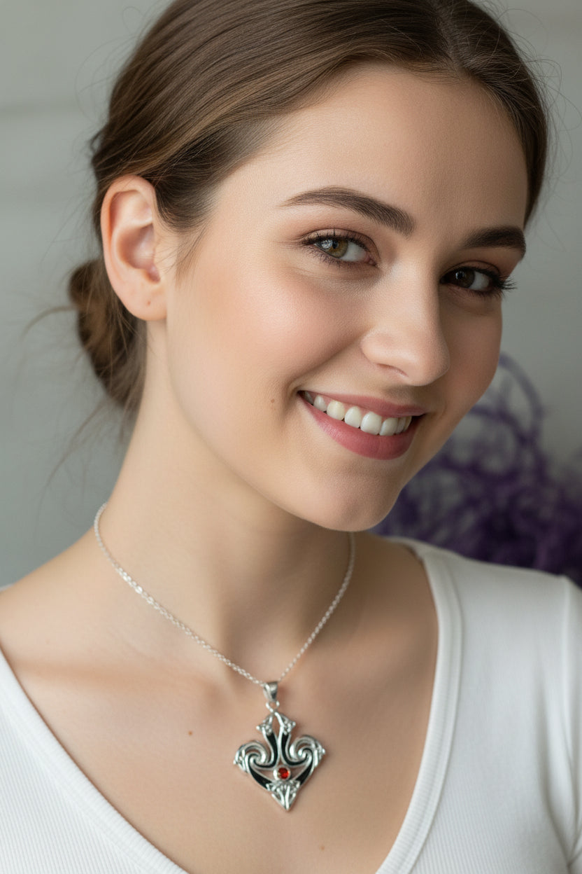 Ove Celtic Trinity Knot Necklace in Sterling Silver