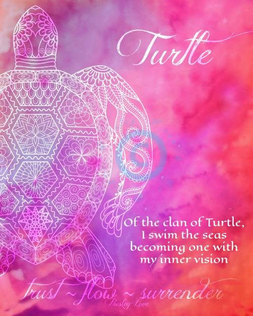 Boho Turtle Flower Earrings in Sterling Silver — view 6