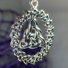 Load image into Gallery viewer, Evadne Trinity Knot Necklace
