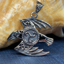 Load image into Gallery viewer, Astrid Celtic Raven Necklace
