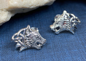 Annar Celtic Wolf Earrings