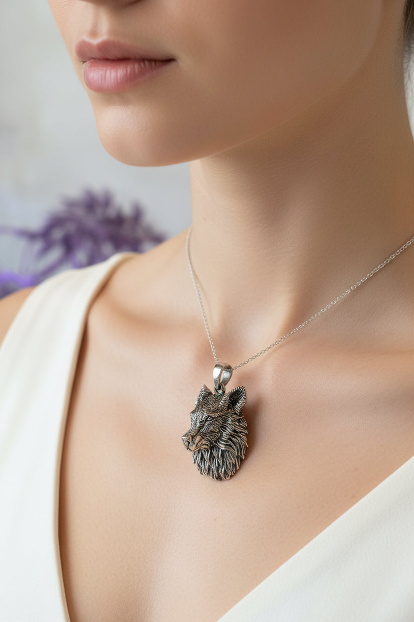 Aesir Wolf Necklace — view 2