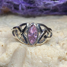 Load image into Gallery viewer, Pink Trinity Knot Ring
