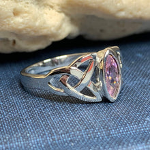 Load image into Gallery viewer, Pink Trinity Knot Ring

