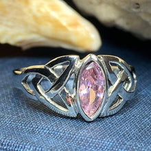 Load image into Gallery viewer, Pink Trinity Knot Ring
