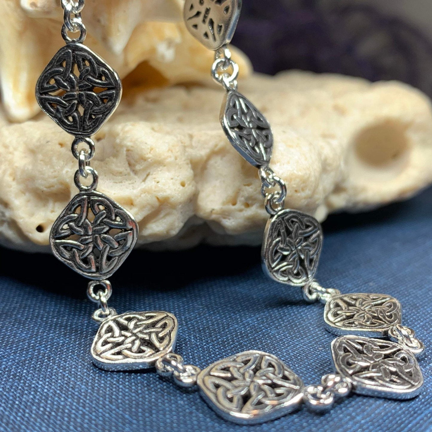 Mae Celtic Knot Bracelet in sterling silver