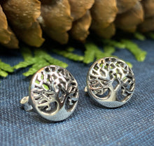 Load image into Gallery viewer, Celtic Tree of Life Stud Earrings
