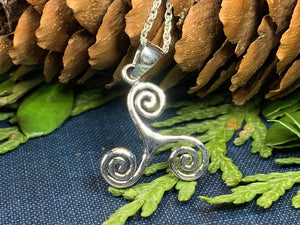 Arwyn Celtic Spiral Necklace