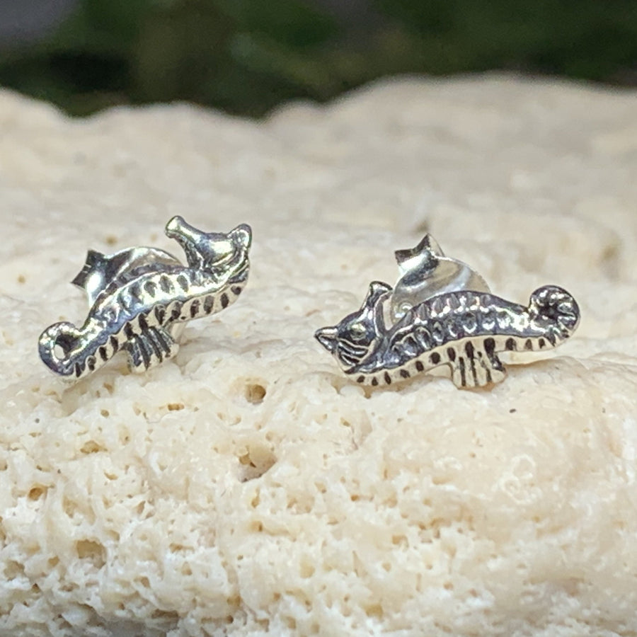 Seahorse Earrings, Animal Jewelry, Beach Jewelry, Mom Gift, Fish Jewelry, Anniversary Gift, Nautical Jewelry, Sea Jewelry, Nature Jewelry