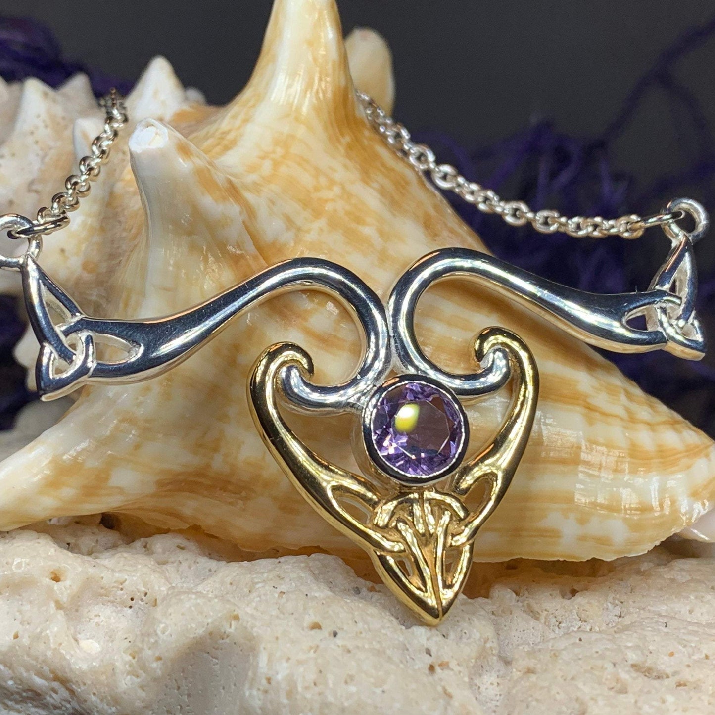 Koribella Celtic Trinity Knot Necklace — view 6