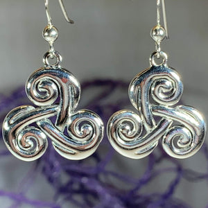 Trinity Knot Earrings, Irish Jewelry, Celtic Jewelry, Anniversary Gift, Wiccan Jewelry, Mom Gift, Sister Gift, Wife Gift, Scotland Jewelry