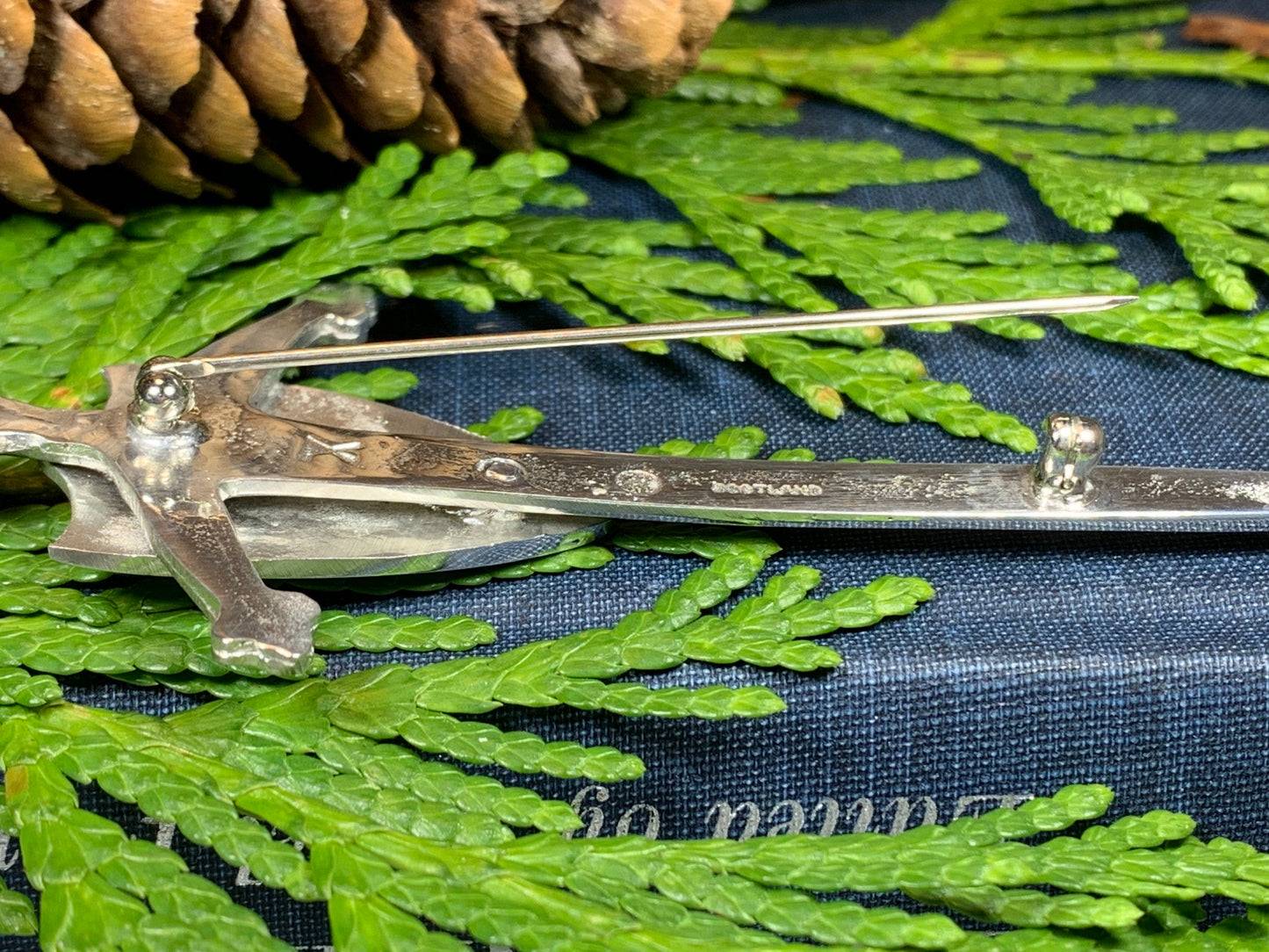 Scottish Saltire Kilt Pin - Handmade in Scotland — view 4