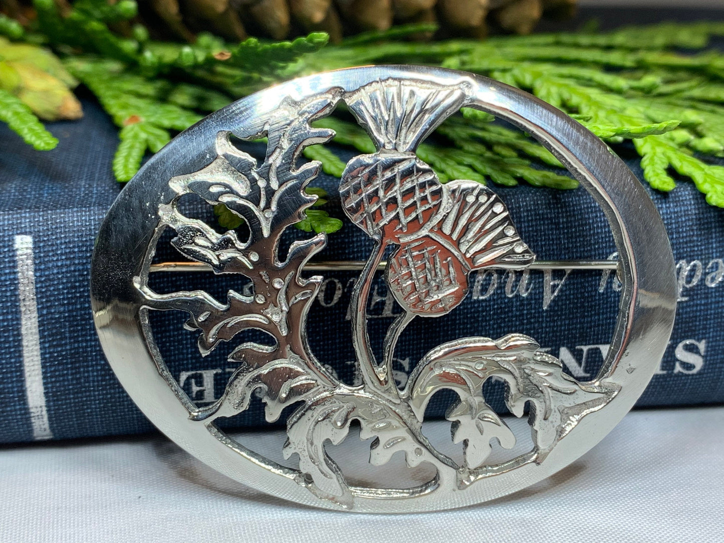 Oban Thistle Brooch - Handmade in Scotland — view 6