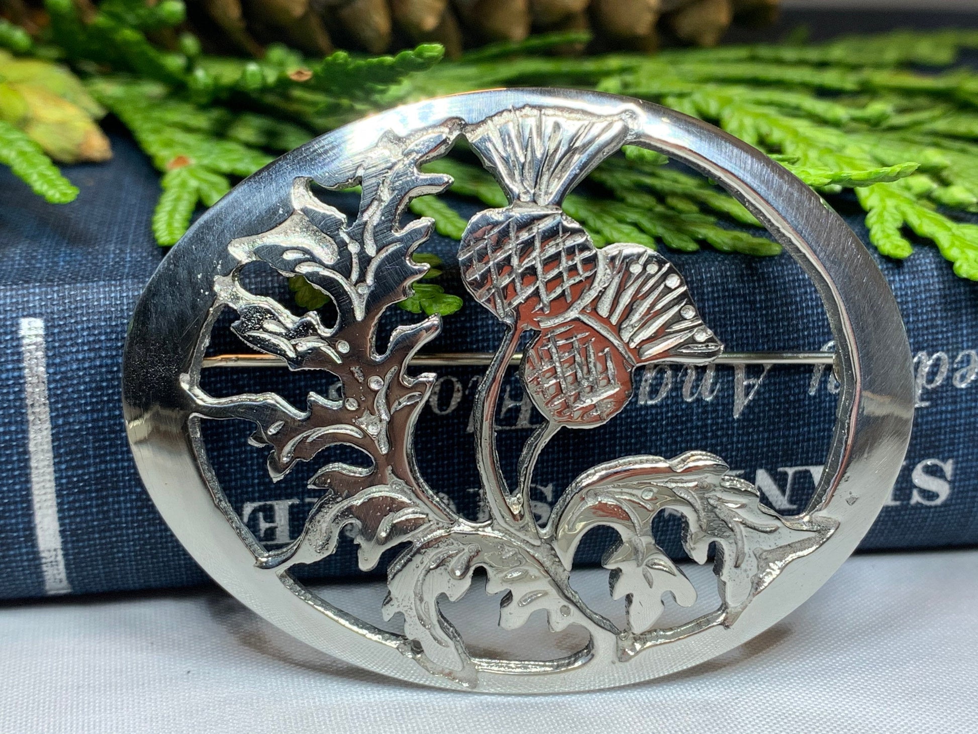Oban Thistle Brooch - Handmade in Scotland — view 6