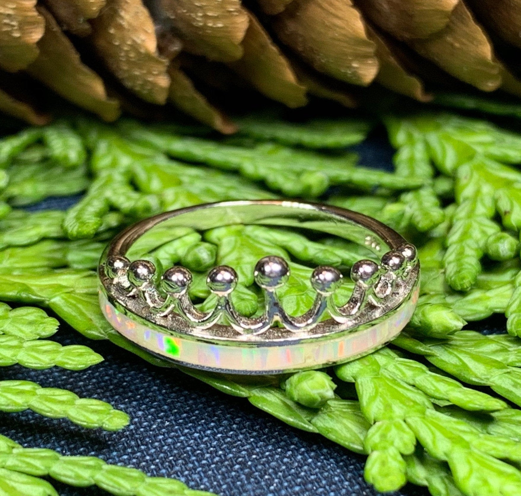 Ethney Opal Crown Ring — view 4
