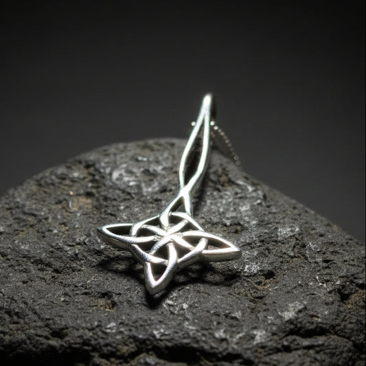 Shooting Star Celtic Knot Necklace — view 5
