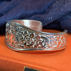 Celtic Love Birds Bracelet, Celtic Jewelry, Scotland Jewelry, Norse Jewelry, Ireland Jewelry, Wife Gift, Girlfriend Gift, Celtic Bangle