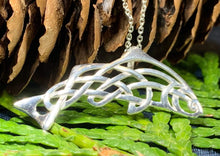 Load image into Gallery viewer, Celtic Salmon of Knowledge Necklace
