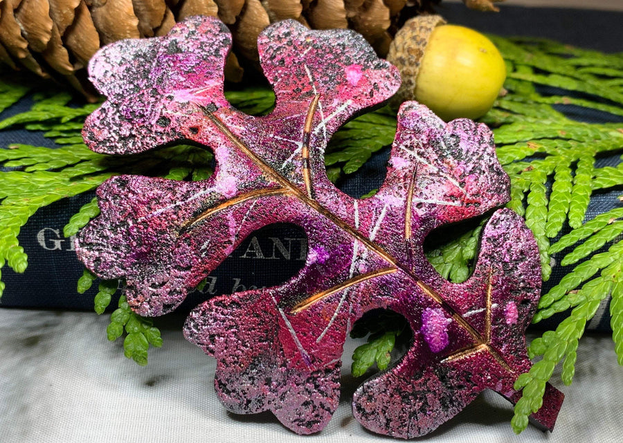 Oak Leaf Pin - Handmade in Scotland