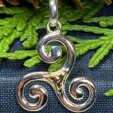 Load image into Gallery viewer, Keeva Triple Spiral Necklace
