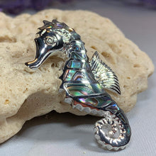 Load image into Gallery viewer, Abalone Seahorse Necklace 06
