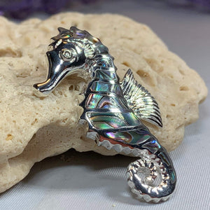 Abalone Seahorse Necklace 06
