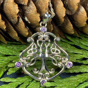 Amethyst Tree of Life Necklace 06