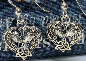 Celtic Wolf Lovers Earrings